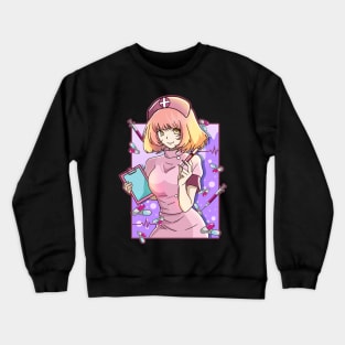 Anime Nurse Nurses Nursing Essential Worker Front Line Crewneck Sweatshirt